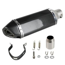 High-performance Carbon Fiber Motorcycle Exhaust Muffler 1.5-2 Inlet Pipe High-performance Carbon Fiber Motorcycle Exhaust Muffler 1.5-2 Inlet Pipe