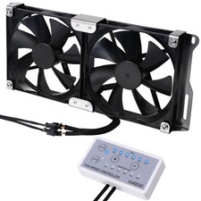 5.5"(140mm) 12V RV Ventilation Cooling Fan for Fridge Vent and Grille