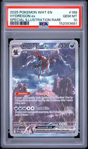 Pokemon White Flare #169 Hydreigon ex Special Illustration Rare PSA 10