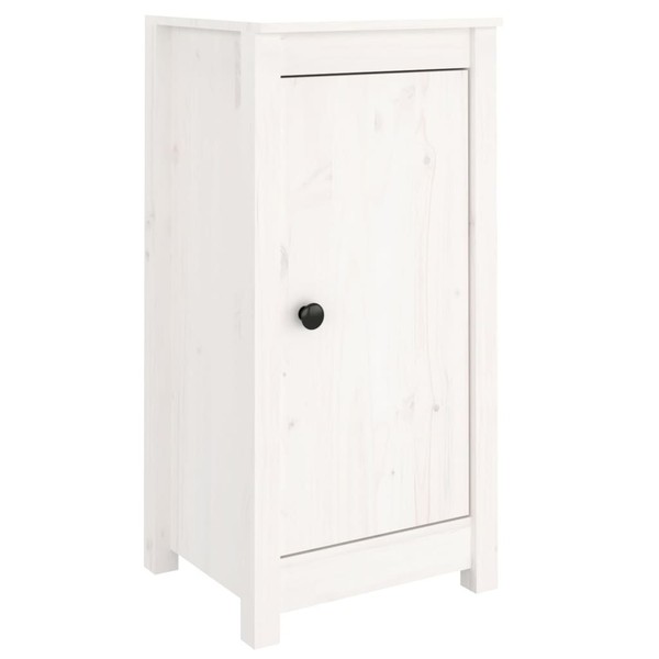 Sideboards 2 Stk. Weiß 40X35X80 Cm Massivholz Kiefer Kommode Anrichte-image