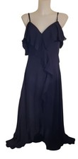 Платье NWT Womens Blue Coldshoulder Ruffle