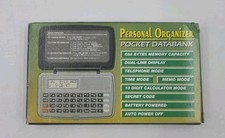1980'S Personal Organizer Electronic Pocket Data Bank - NOB Needs New Battery