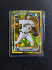2024 Bowman Chrome Draft Sapphire Yellow Prospect- Josiah Romeo /75  (RC)