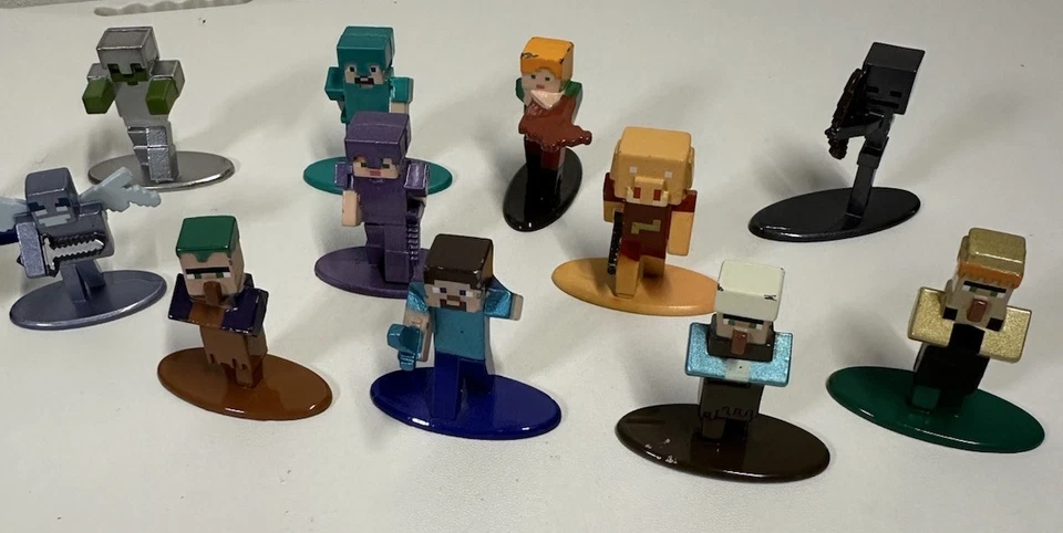 Лот из 17 Minecraft Nano Metalfigs — литые мини-фигурки от Jada Toys - Изображение 3 из 3
