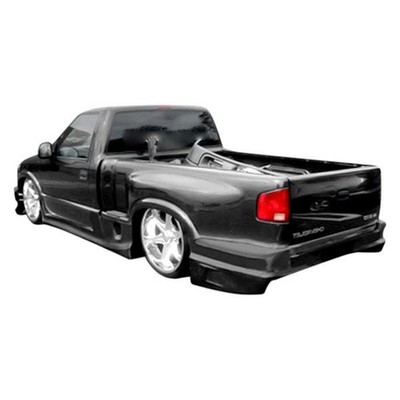 For Chevy S10 94-03 Drifter Style Fiberglass Rear Bumper Cover Unpainted
