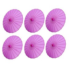 Set of 6 Kid's Size 22" Japanese Chinese Umbrella Parasol for Wedding Parties...