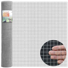 16in x 50ft 19 Gauge 1/2 Inch Hardware Cloth - Double Hot-Dipped Galvanized A...
