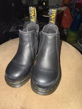 Dr. Martens Black Leather Chelsea Boot Pull On Boots Toddler Sz 6