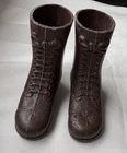 Vintage 1964 GI Joe Action Soldier Pair Tall Brown Boots Original Marine Figure