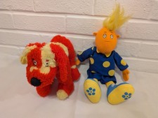 Vintage Tweenies Doodles & Jake Plush Toys Bundle 1990's BBC Excellent Condition