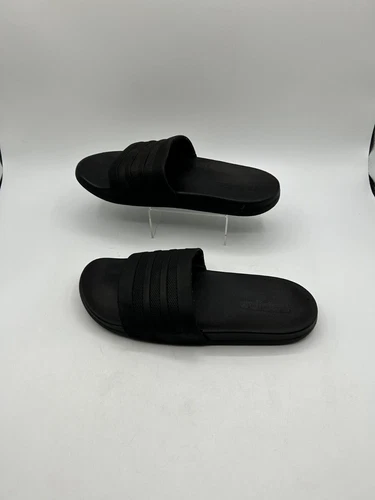 Adidas API 011006 sandalo infradito uomo taglia 8 nero punta aperta slip on