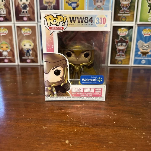 Funko Pop! DC Heroes #330 Wonder Woman Golden Armor WW84 Walmart Exclusive