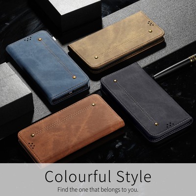 Für OnePlus Nord 200 5G N20 5G 9Pro Anti-Kratz-Leder Flip Wallet Case Handyhülle