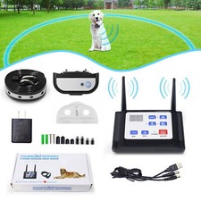 Wireless Fence System Pet Dog Containment Waterproof Rechargeable Dogs Collars