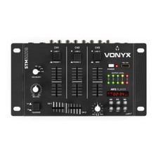 Vonyx STM-3020B 3-Channel Mixer with USB & Crossfade - Professional Audio