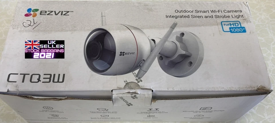 EZVIZ CS-CV310 Husky Outdoor Wi-Fi 1080P IP Security Smart Bullet Camera (N996) - Image 3 of 4