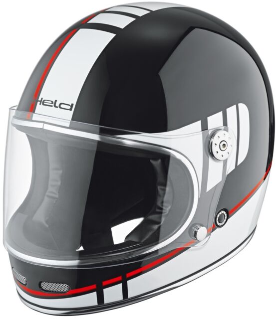-HELD- Root Motorcycle Helmet Retro Integral Full Face 70er Crash