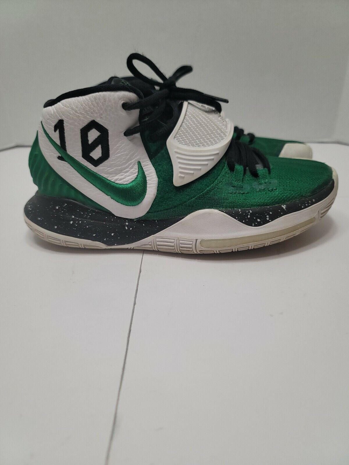 KYRIE 6 Nike By You Shoes, CT1019-991 Black White Green, Size 5, Custom #10