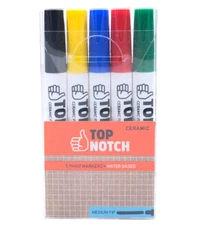 Top Notch Paint Markers 5 Colors Medium Tip Water Based 1737-2228 NEW