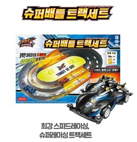 TOBOT V SUPER RACING Super Battle Track Set + RC Car Speed Black Mini Car 1ea