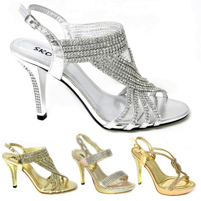 gold high heel sandals uk
