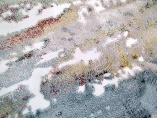 BEIGE / BURGUNDY 8' X 10' Damaged Binding Rug Reduced Price 1172750185 SKY548A-8 - Picture 3 of 4