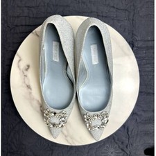 NINE WEST Women's Fana 3 Bridal Pointy Toe Embellished Dress Pumps SZ 8.5:NWOT