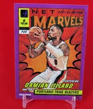 Damian Lillard PURPLE NET MARVELS Press Proof 2021-22 Donruss Basketball 