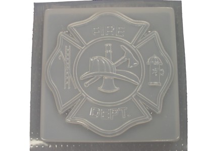 Square Maltese Cross Fireman Stepping Stone Cement Concrete Craft Mold 1170