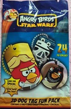 Angry Birds - Star Wars 17 Unopened Dog Tag And Sticker Fun Packs Rovio