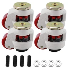 4 Pack Leveling Casters Plate Mounted 1102lbs GD-80S-T for Electronic Equipments