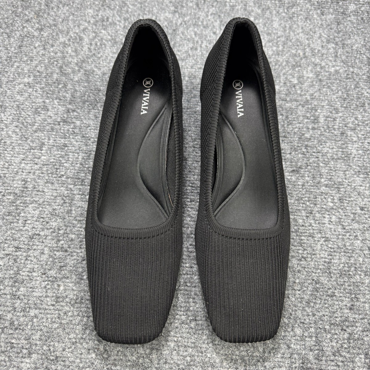 Vivaia Shoes Womens 9.5 Black Melody 2.0 Square Toe Block Heel