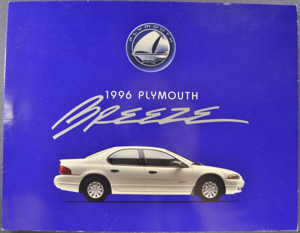 1996 Plymouth Breeze Sedan Sales Brochure Folder Excellent