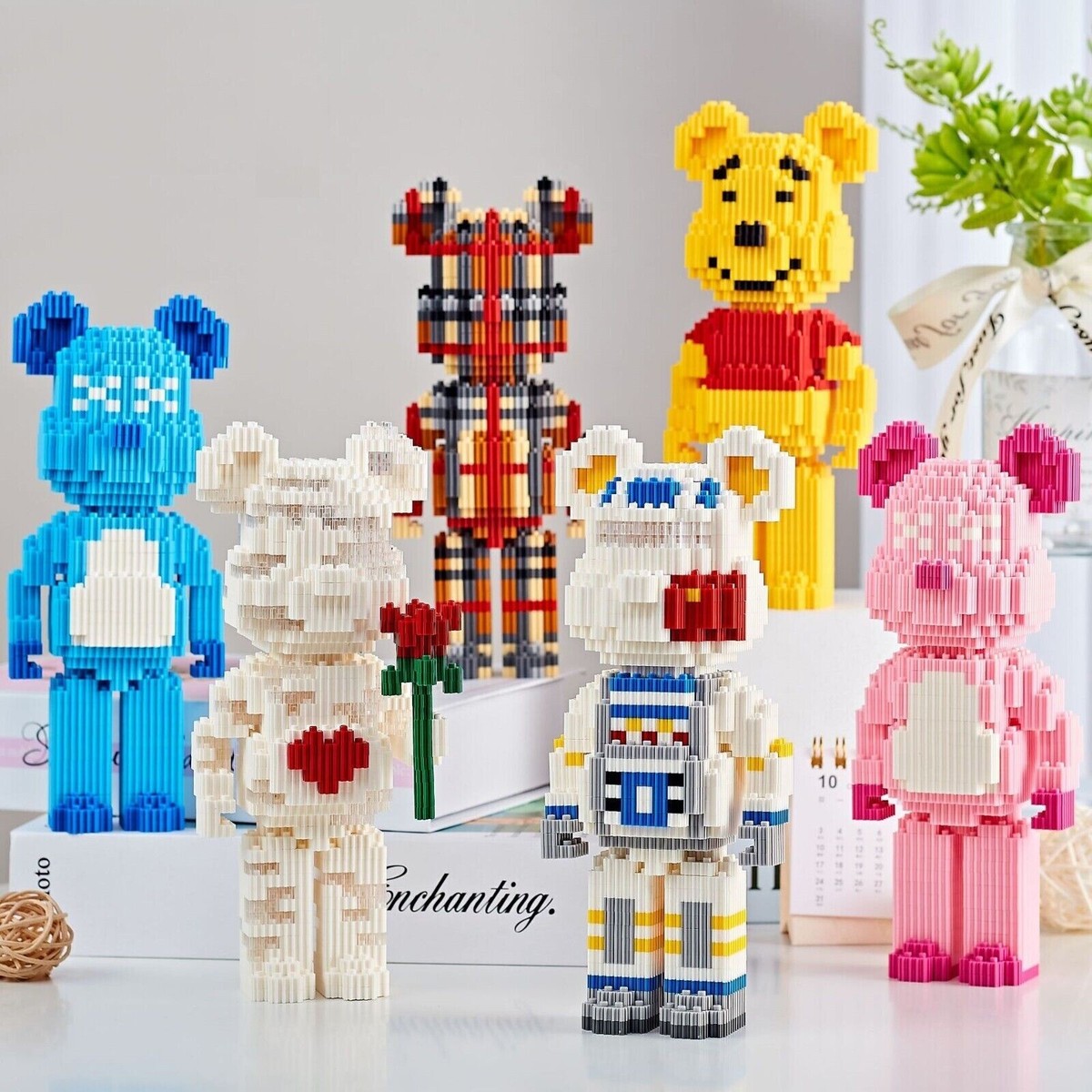 Bearbrick Medium Sized 3D Puzzle Micro Building Blocks DIY