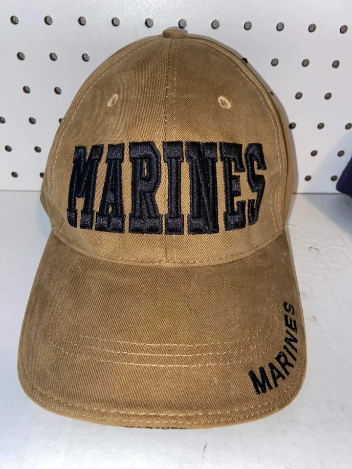 SOMBREROS DE BÉISBOL CON LICENCIA OFICIAL MILITAR LOGOTIPO DEL CUERPO DE MARINES DE EE. UU. Foto 2 de 4