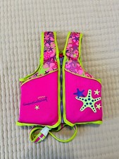 Swim School Pink Starfish Kids Life Vest, 33-55lbs
