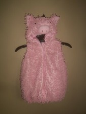 AUTHENTIC KIDS PINK PIG VEST BODYSUIT HOODED PLUSH HALLOWEEN COSTUME 24 MONTHS