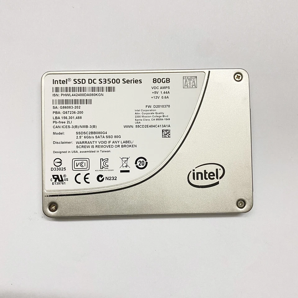 Intel SSD DC S3500 Series SSDSC2BB080G4 80GB 2.5" SATA 6Gb/s Solid State Drive - Image 4 of 4