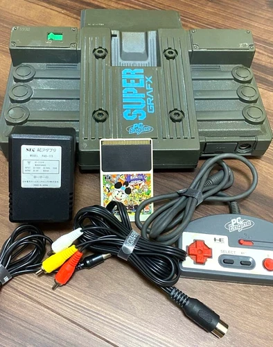 NEC PC Engine PI-TG4 Super Grafx Console + Controller + Cables + Game Works F/S