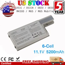 Battery for Dell Latitude D531 D531N D820 D830 Precision M65 M4300 CF623 DF192 