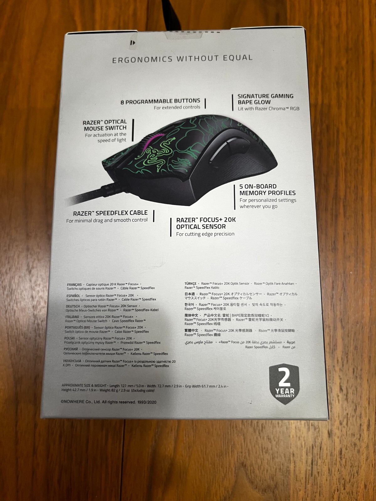Brand NEW Razer X A Bathing Ape® DeathAdder V2 Mouse BAPE *Order in ...