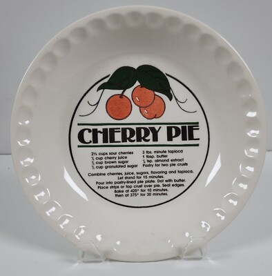 Cherry Pie Recipe Crimped 11.5  Pie Dish
