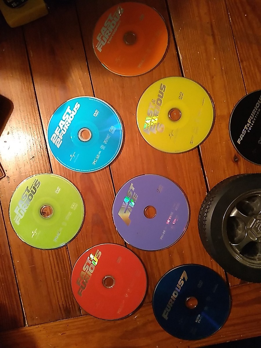 The Fast & The Furious Films 1-7 (DVD) Tire Case 8 Disc Set | eBay