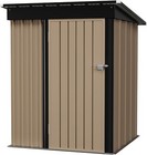 5 x 3 Ft Storage Shed Waterproof Metal Garden Shed w/ Lockable Door Utility Tool