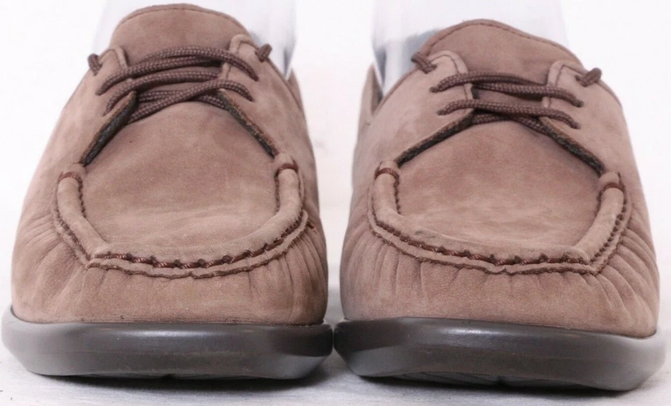 Zapatos Mocasines SAS Petra Marrón Gamuza Sin usar, Puntera con Cordones Trípode Cómodos Para Mujer 6,5 M Foto 3 de 4