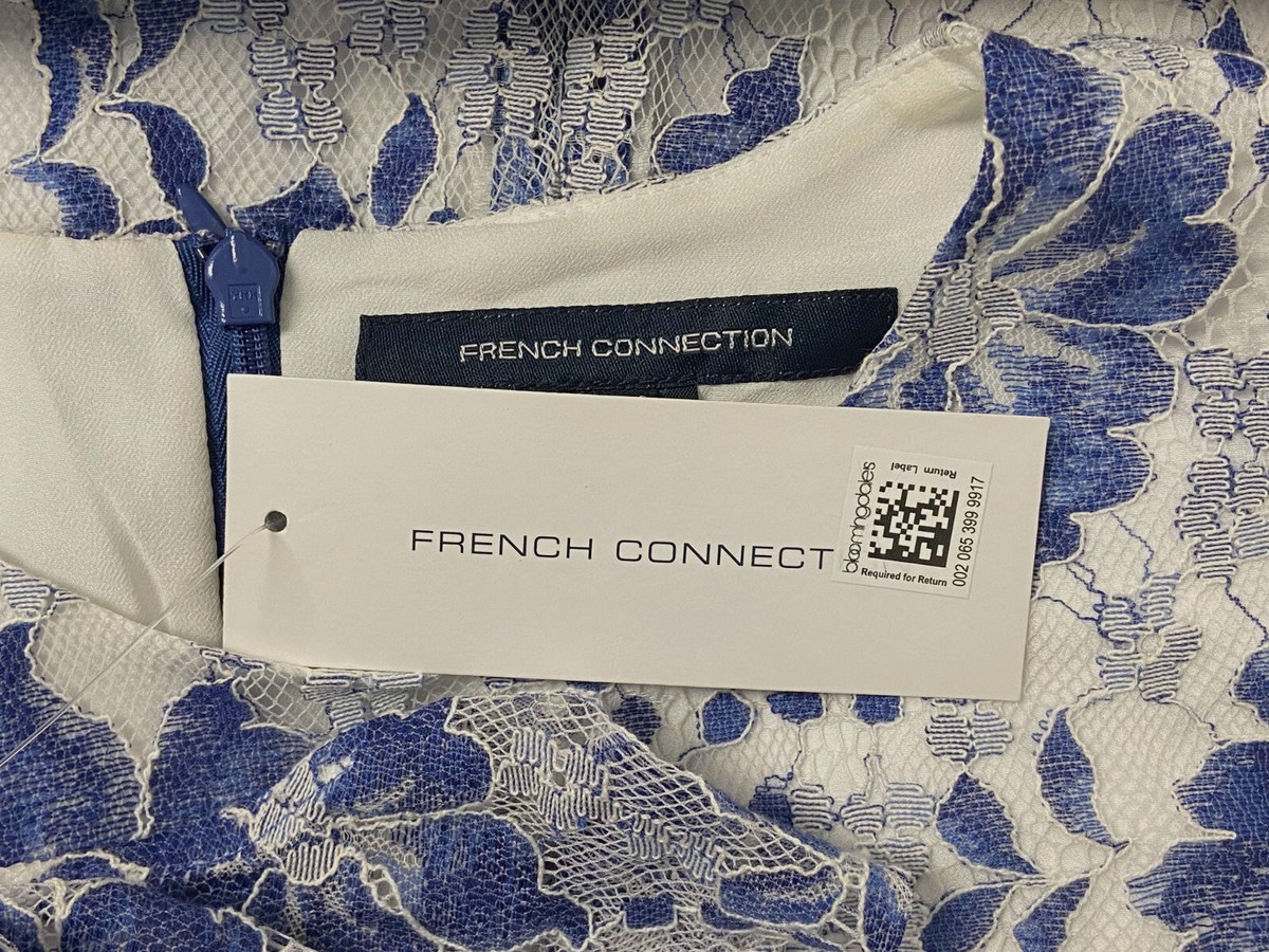 $148 French Connection Women's Blue Floral Lace Cutout Shoulder Dress Size 4 | eBay $148 French Connection Women's Blue Floral Lace Cutout Shoulder Dress Size 4 | eBay