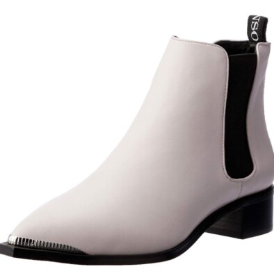 Senso ankle boots leather EU 37 AU 7 flat pointed musk NEW RRP $269 silver pink