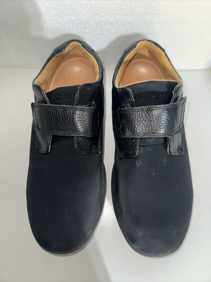 Zapatos para diabéticos de cuero Dr Comfort Brian talla 15 XW con correa ancha plantillas extraíbles Foto 3 de 4