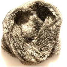 Twisted Fur Collar Infinity Scarf