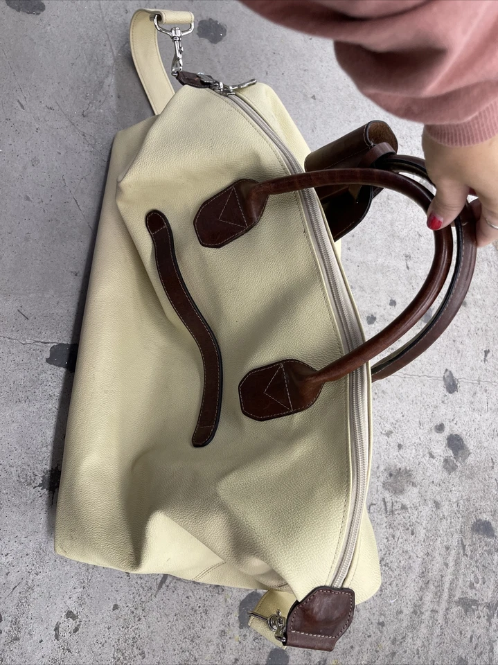 Bolsa de viagem Jack Georges lona/couro transporte durante a noite tiracolo - Imagem 2 de 4